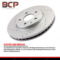 Slotted Front Disc Brake Rotors for Chevrolet Bel Air Biscayne Blazer Brookwood