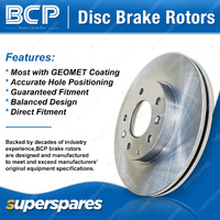 Front + Rear BCP Disc Rotors + Bosch Brake Pads for Ssangyong Musso 2.9 TD FJ
