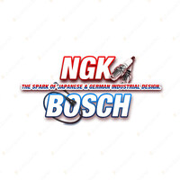 4 x NGK Spark Plugs + Bosch Ignition Leads Kit for Mazda Bongo SD SE SR SS 1.8L