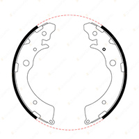 Bendix Rear Brake Shoes for Honda Accord CB CE Civic ET ES FD FA CR-V RD