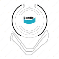 Bendix Park Hand Brake Shoe for Holden Calais VE Commodore VE VF 3.0 3.6 6.0