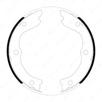 Bendix Park Hand Brake Shoes for Nissan X-Trail T30 2L 2.5L AWD 10/2001-2013