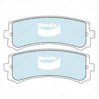 8Pcs Front + Rear Bendix 4WD Brake Pads Set for Nissan Patrol Y61 GR GU 4.8L