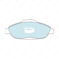 8Pcs Front + Rear Bendix Euro+ Brake Pads Set for Peugeot 308 SW T7 1.4L 1.6L