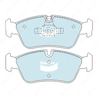 8Pcs Bendix F + R Euro Brake Pads for BMW 118d 120d 120i 318i 320i E 87 90 91 92