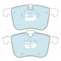 8Pcs Bendix Front + Rear GCT Brake Pads for Holden Vectra ZC 3.2 i FWD 2002-2006