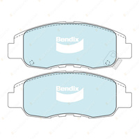 Bendix F+R GCT Brake Pads for Honda Accord Euro CL 260mm Disc 2 Slots On Bottom