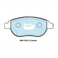 8Pcs Front + Rear Bendix GCT Brake Pads Set for Citroen C4 LC LA 1.6L 2004-2011