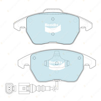 8Pcs Front + Rear Bendix GCT Brake Pads Set for VW Caddy CC EOS Jetta Touran