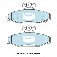8Pcs Front + Rear Bendix HD Brake Pads Set for Ssangyong Musso FJ 2.3L 3.2L