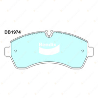 Front + Rear Bendix HD Brake Pads Set for Mercedes-Benz Sprinter B907 B910 169mm
