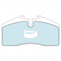 F + R Bendix SRT Brake Pads Set for Holden Commodore VX VY VZ Adventra Monaro