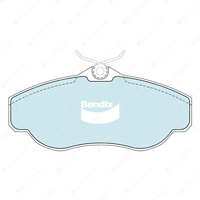 Bendix ULT4WD Brake Pads Set for Land Rover Discovery L318 L319 Range Rover P38A