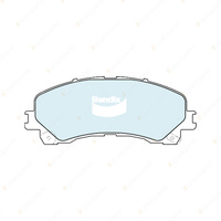 8Pcs Front + Rear Bendix Ultimate 4WD Brake Pads Set for Holden Trailblazer RG