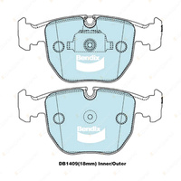 Front + Rear Bendix Ultimate+ Brake Pads Set for BMW 5 7 Series E39 E38 X5 E53