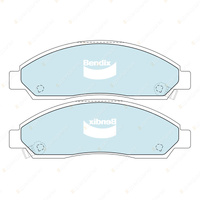 Bendix ULT4WD Brake Pads Shoes Set for Isuzu D-Max TFR TFS 3.0L 07-12 14" Wheels