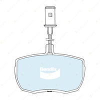 4pcs Bendix Front 4WD Brake Pads for Land Rover 110 127 90 Range Rover 2.4 3.5