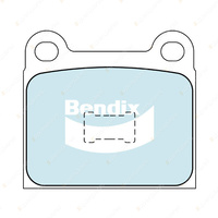 4pcs Bendix Front Euro Brake Pads for Audi 80 B1 1.5 B2 81 85 1.3 1.6 FWD