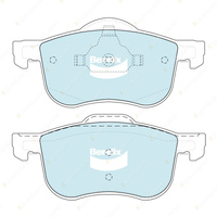 4pcs Bendix Front Euro Brake Pads for Volvo S60 S80 184 V70 285 XC70 295