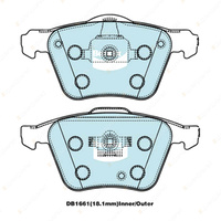 4pcs Bendix Front Euro Brake Pads for Volvo XC90 275 D5 2.4 V8 4.4 AWD