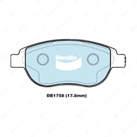 4pcs Bendix Front Euro Brake Pads for Citroen C3 FC HB C4 Xsara N0 N1 N7