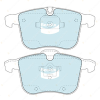 4pcs Bendix Front Euro Brake Pads for Holden Vectra ZC 3.2 i 155 kW FWD