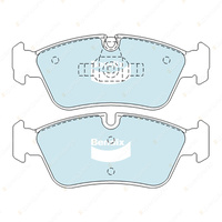 4pcs Bendix Front Euro Brake Pads for BMW 1 E87 3 318 320 E46 E90 E91 E92