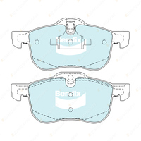 4pcs Bendix Front Euro Brake Pads for Rover 75 RJ 2.0 96 kW 2.5 130 kW