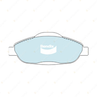 4pcs Bendix Front Euro Brake Pads for Peugeot 3008 T8 308 CC SW T7 FWD