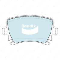 4x Bendix Rear Euro Brake Pads for Audi A6 C5 4B2 4B5 C6 4F2 4F5 4FH 1KQ 1KD 2ED