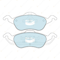 4 x Bendix Front General CT Brake Pads for Ford Focus LR 1.8 i 2.0 i ST170 CL LX