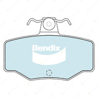 4pcs Bendix Rear General CT Brake Pads for Nissan Pulsar N16 1.6 1.8 FWD