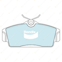 4pcs Bendix Front General CT Brake Pads for Nissan Pulsar N16 With Lucas Caliper