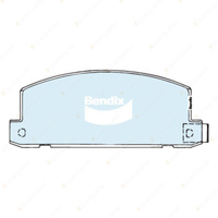 4pcs Bendix Front 4WD Brake Pads for Holden Jackaroo UBS 2.2 2.3 AWD
