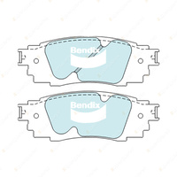 4pcs Bendix Rear 4WD Brake Pads for Toyota C-HR NGX10 NGX50 1.2 85 kW