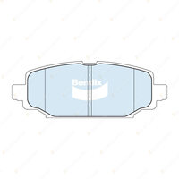 4Pcs Bendix Rear 4WD Disc Brake Pads for Jeep Wrangler JL 2.0L 2.2L 3.6L 2017-On