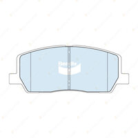 4Pcs Bendix Front 4WD Disc Brake Pads for Genesis GV80 JX1 2.5L 3.0L 3.5L