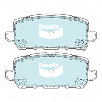 4pcs Bendix Rear 4WD Brake Pads for Honda Vezel RU 1.5L Hybrid 2013-On