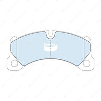 4Pcs Bendix Front Euro+ Brake Pads for Porsche Cayenne 92A 1LN Suit 350mm Disc