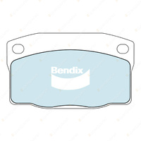 4pcs Bendix Front General CT Brake Pads for Daewoo 1C4 57 kW Cielo 1.5 55 66 kW