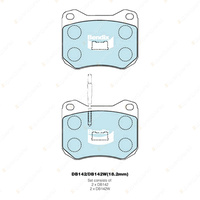 4pcs Bendix Front General CT Brake Pads for Peugeot 505 551A 2.0 604 561A 2.7 SL