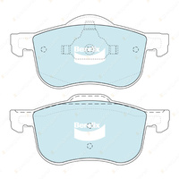 4pcs Bendix Front General CT Brake Pads for Volvo S60 S80 184 V70 285 XC70 295