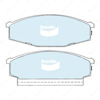 4pcs Bendix Front General CT Brake Pads for Nissan Cabstar H40 F22 2.0 93 kW RWD