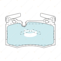 4pcs Bendix Front General CT Brake Pads for Mini R55 R56 R57 R58 R59 R60 R61 F57