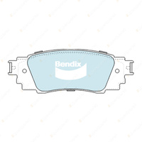 4pcs Bendix Rear General CT Brake Pads for Toyota Camry ASV70 2.5 GSV70 3.5