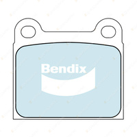 4pcs Bendix Rear General CT Brake Pads for Mercedes Benz 8 W115 W114 Coupe C123