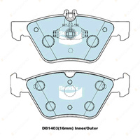 4pcs Bendix Front GCT Brake Pads for Mercedes-Benz SLK320 R170 3.2L 2000-2004