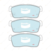 4pcs Bendix Front General CT Brake Pads for Toyota BB QNC2 1.3L 1.5L 2005-2016