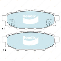 4pcs Bendix Rear General CT Brake Pads for Subaru WRX VA XV GP 2.0L 2013-2022