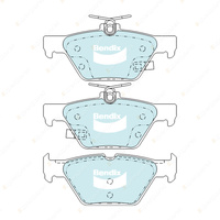 4pcs Bendix Rear General CT Brake Pads for Subaru Forester SK XV G5X GT 2.0 2.5